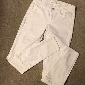 White styler stretch skinny jeans/American Eagle